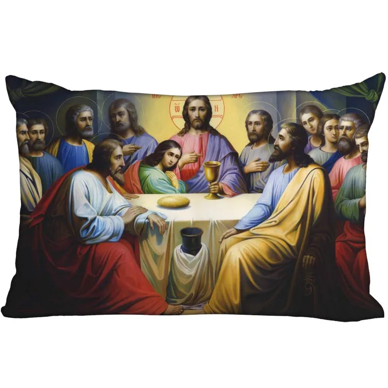 

Custom The Last Supper Rectangle Pillowcase zipper dakimakura Classic Pillow Case size 35*45cm DIY Gift Drop Shipping