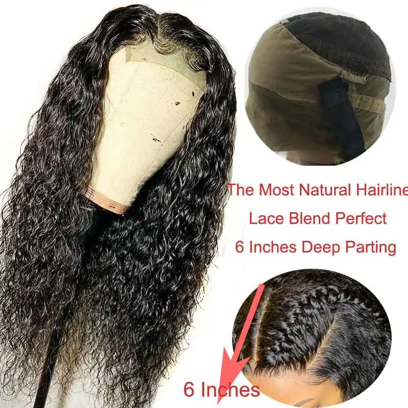 Отбеленные узлы 360 поддельные волосы на голову кружева лобовое закрытие парик