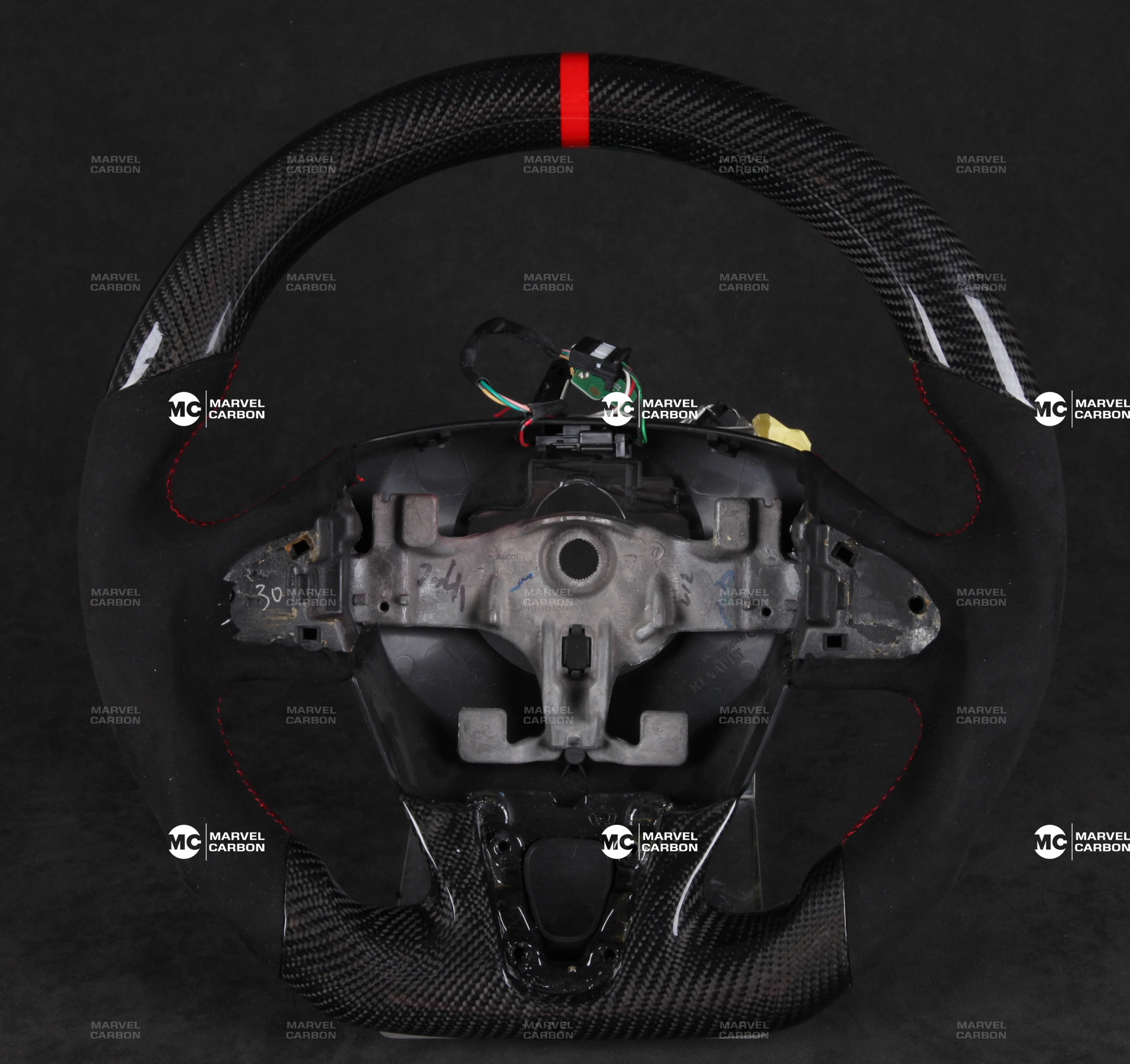 

100% REAL CARBON FIBER STEERING WHEEL COMPATIBLE WITH Renault