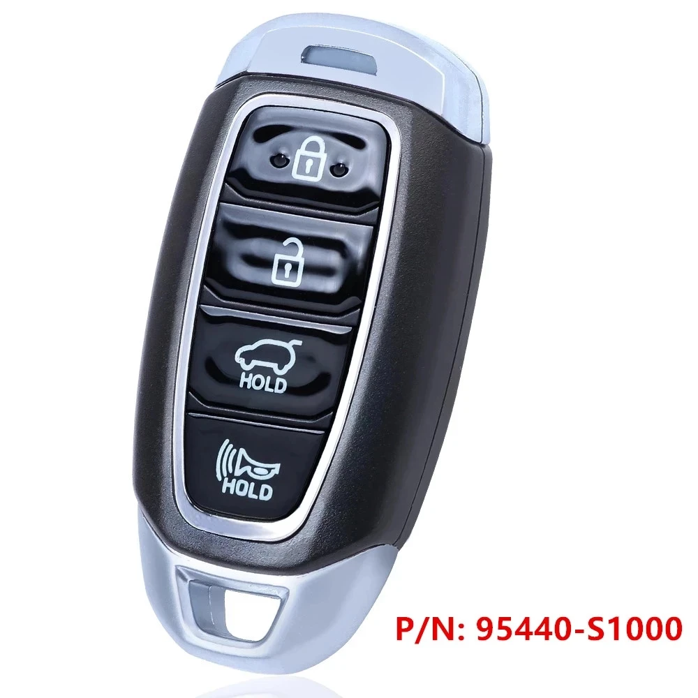 Запасной смарт-ключ KEYECU 433 МГц для Hyundai Santa Fe 2018-2021 95440-S1050 S2000 S1200 S1100 S2200 S1000 - купить