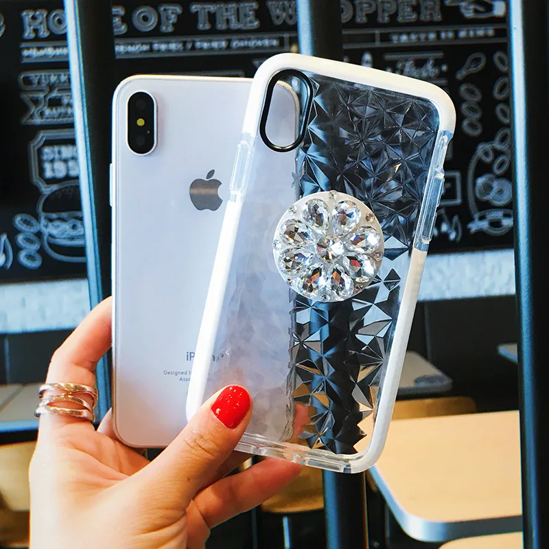 Чехол с 3D алмазным держателем для iPhone 11 Pro 7 8 Pluse XR XS MAX 6 6s анти осенний чехол