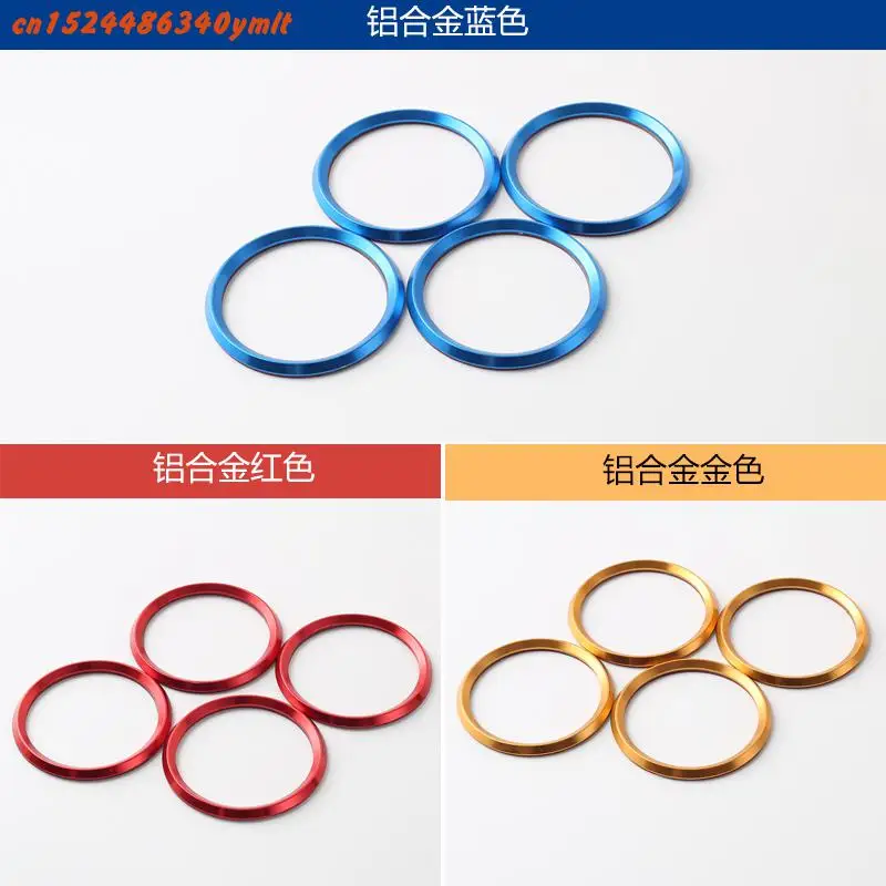 

For Mazda 3 Axela CX-5 CX5 Atenza 4pcs/set High-quality aluminum alloy Car wheel hole decorative ring. Car wheel hole trim cover