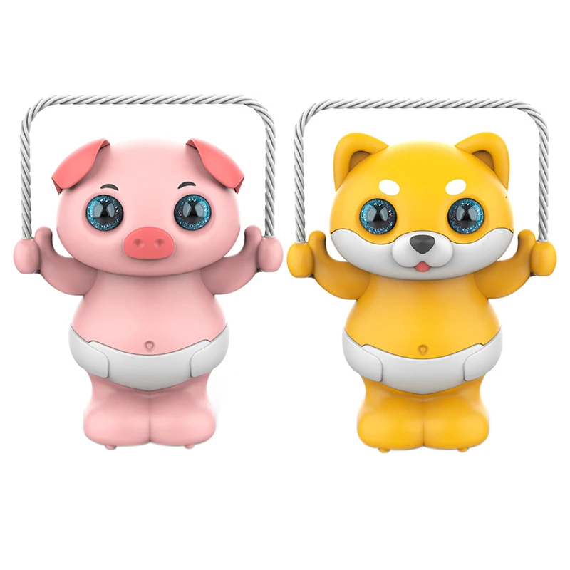

Cute Musical Skipping Rope Animal Toy with Lights and Sounds Educational Voice Control Light Music for Kids Children