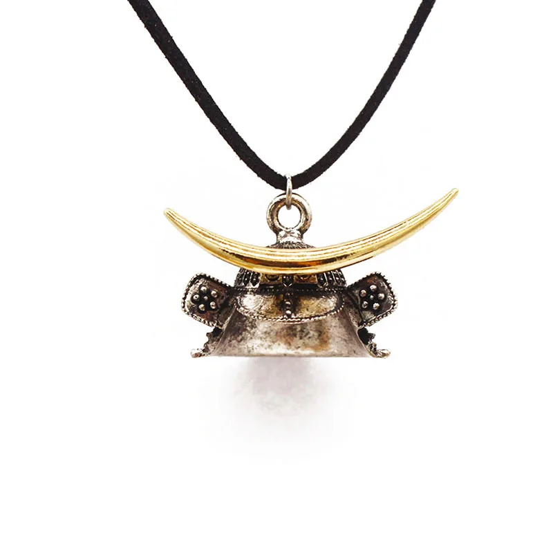 Ожерелье с подвеской в стиле ретро для мужчин и женщин Эдо шлем самурая броня