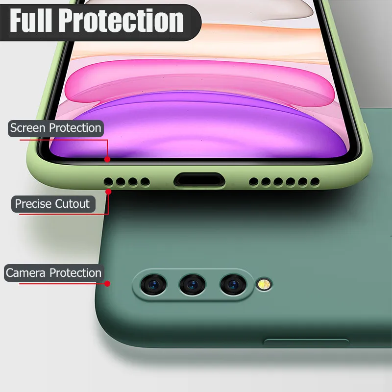Чехол для Huawei Y9S жидкий силиконовый матовый Мягкий защитный чехол камеры P Smart Pro