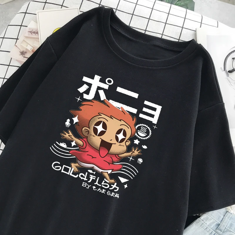 Женские футболки Корейская кавайная футболка с мультяшным принтом винтажная
