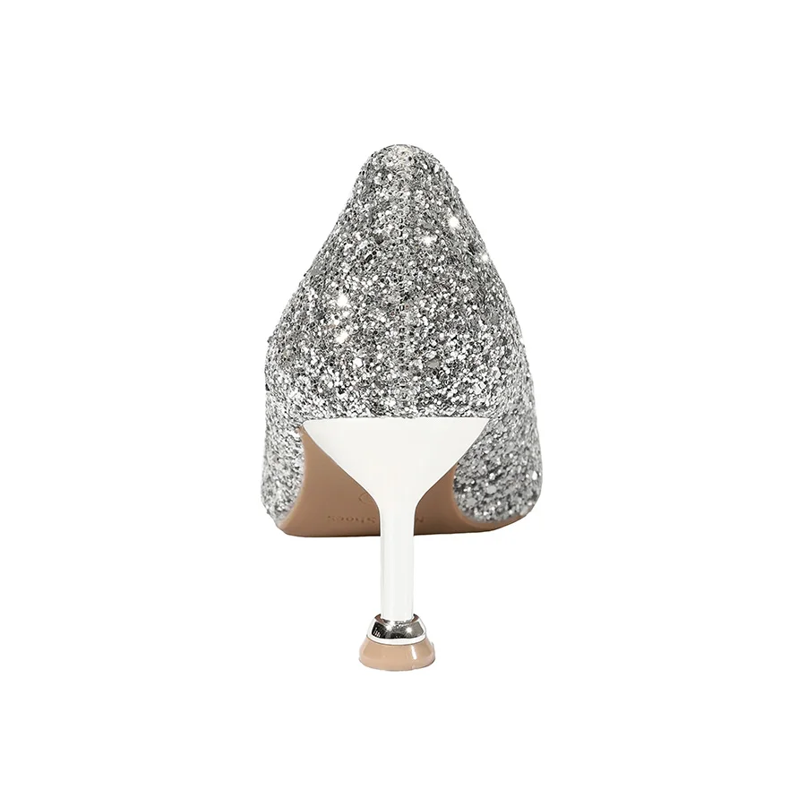 Соблазнительные женские туфли лодочки с острым закрытым носком на высоком
