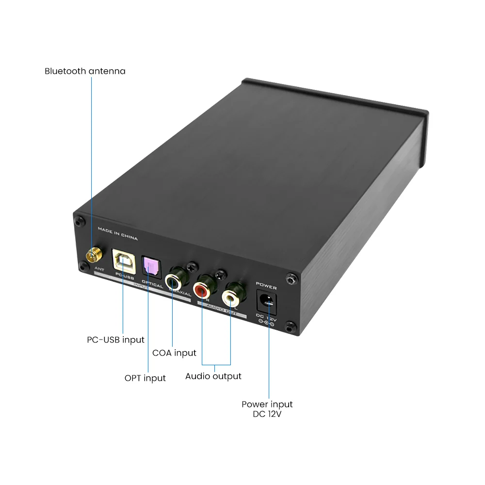 Декодер FX Audio DAC HiFi 2 0 цифро аналоговый аудиопреобразователь Bluetooth 5 усилитель для