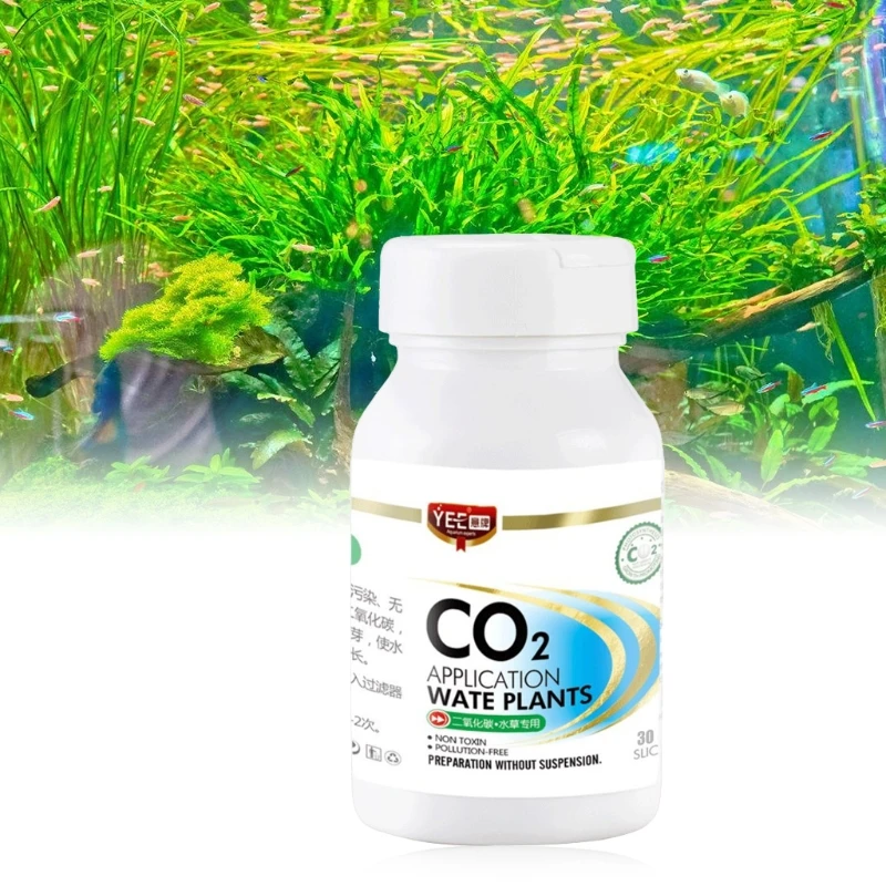 

30 Pcs Aquarium CO2 Tablets Carbon Dioxide Diffuser for Live Water Plant Grass