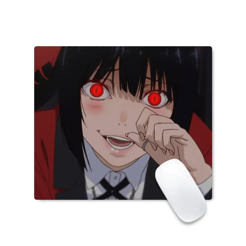 

Kakegurui Jabami Yumeko Office Mice Gamer Mouse pad Desk Protect Game Officework Mat Non-slip Laptop Cushion