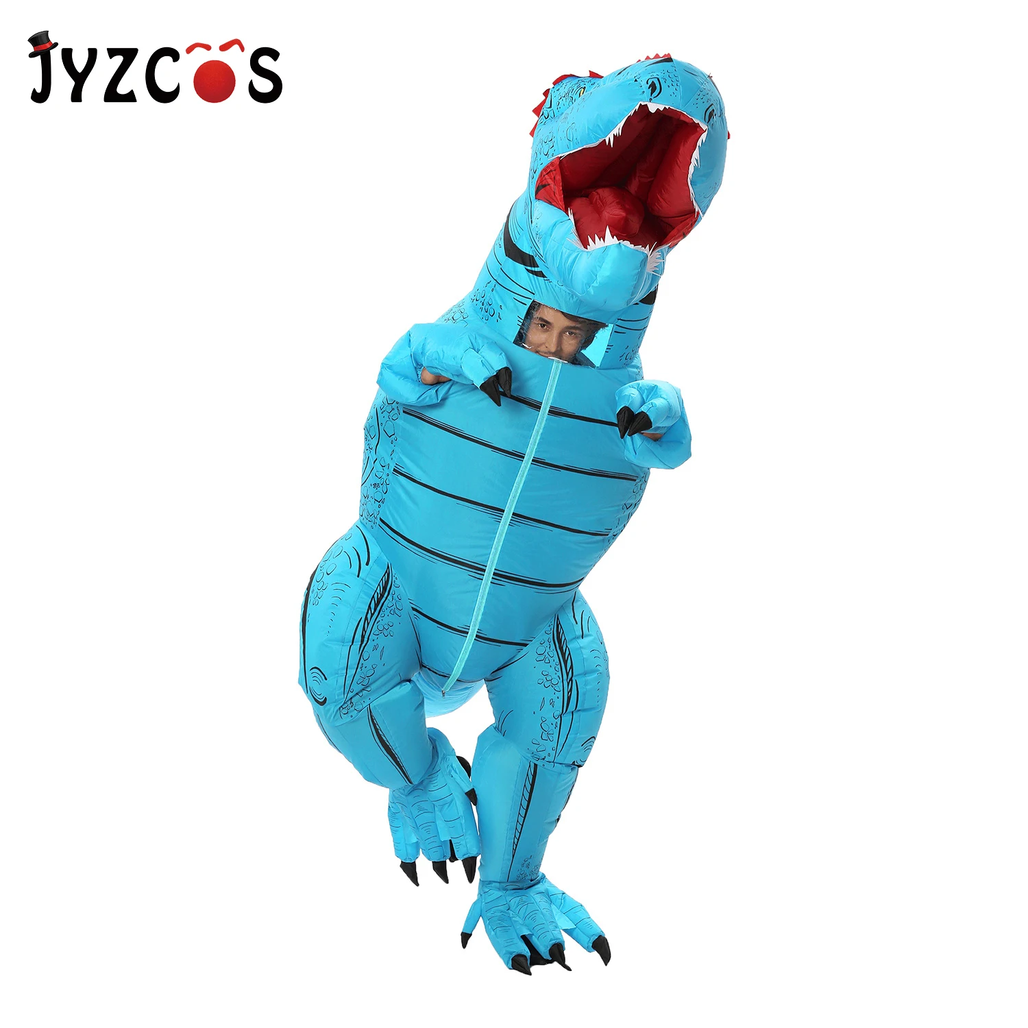 JYZCOS надувной T REX костюм динозавра Косплей Костюм Хэллоуин костюмы для женщин