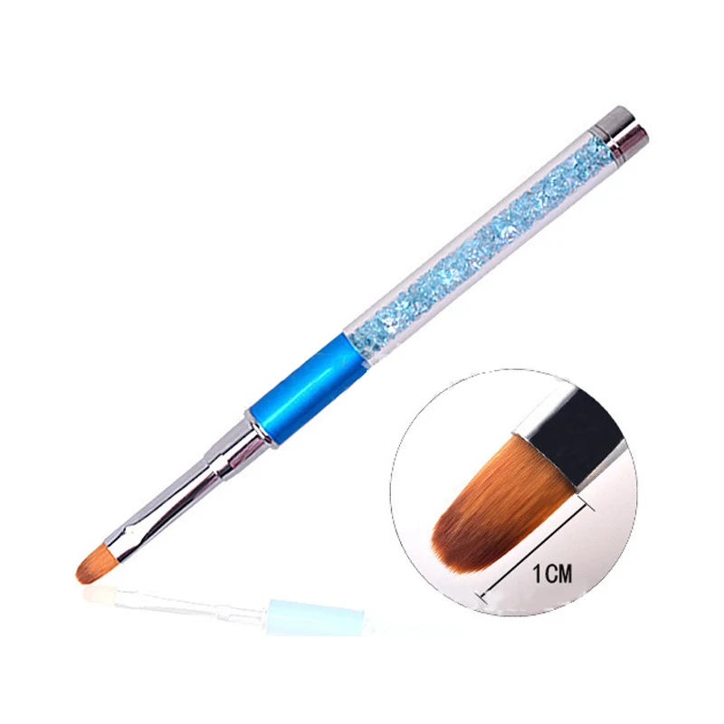 2 шт ногтей Стразы ручка набор кистей градиент рисунок Кисть Акриловая УФ гель