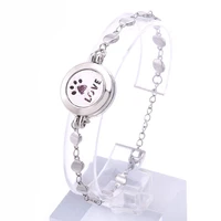 new fashion women aromatherapy locket love cat bracelet stainless steel bracelet chain length 21cm suitable for all ages