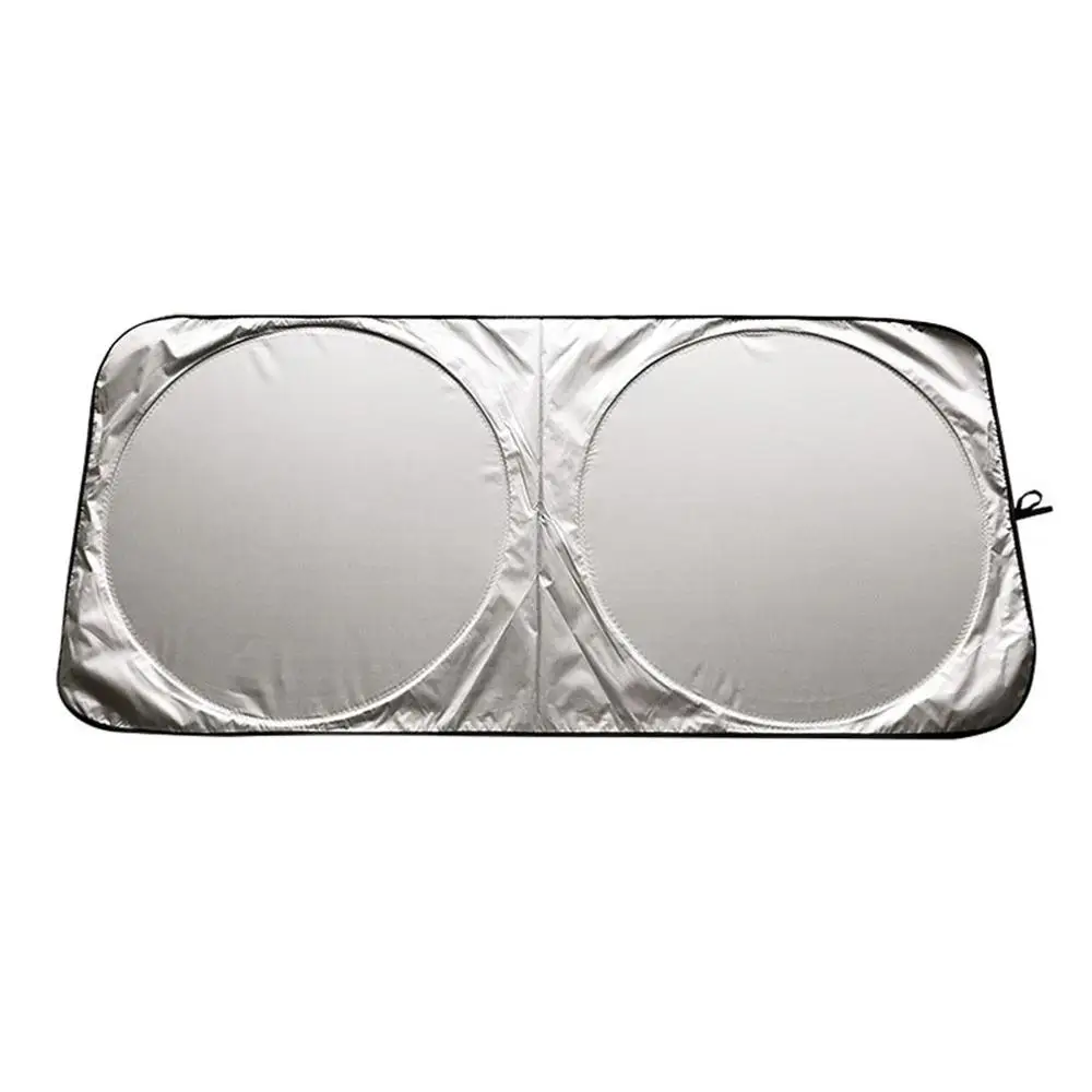 

Automobile Double-loop Stainless Steel Silver-coated Cloth Reflecting Car Temperature-shading Front Block