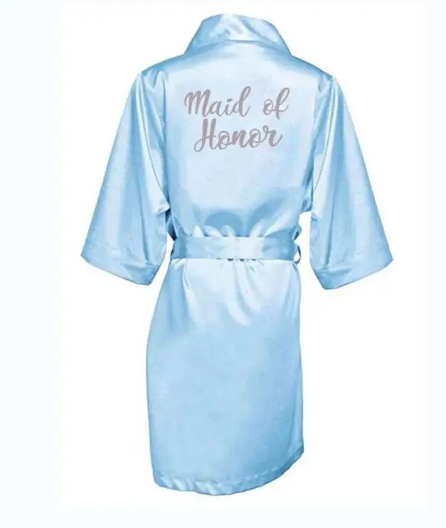 Халат кимоно Женский атласный свадебный подарок для матери невесты и подружки