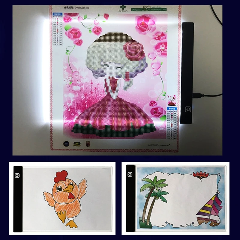 

A3/A4/A5 Drawing Tablet Digital Graphics Pad LED Light Box Copy Board Writing Pad Art Painting Sketching Table