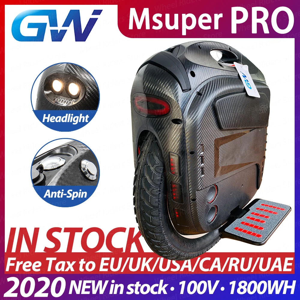 Begode Gotway Msuper Pro 100V 1800wh 19 дюймов Электрический Одноколесный самокат от