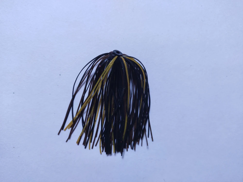 

6pcs Silicone Jig Skirts Fishing Bait Accessories Wire Fishing Lure DIY Spinnerbaits Buzzbaits Spoon Squid Skirt Replacement DC5