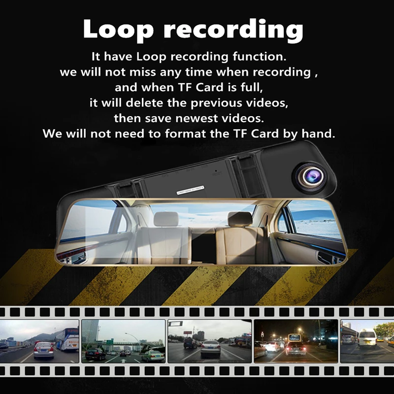 Автомобильный видеорегистратор ocare с двумя объективами камера заднего вида Full HD