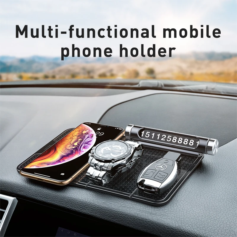 baseus car phone holder universal multifunction nano rubber pad car mount phone support non slip mobile phone wall desk sticker free global shipping
