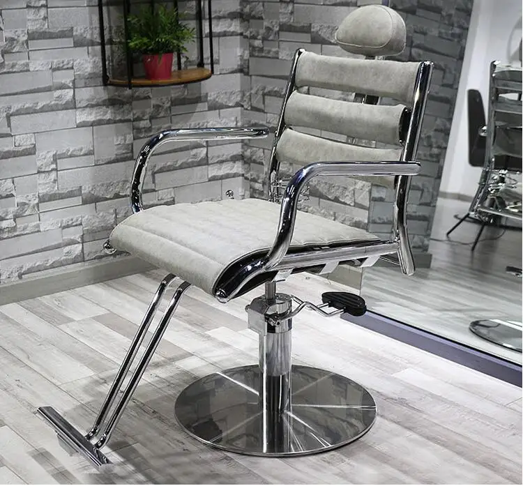 

High-end Japanese-style hairdressing chairs for hair salons are simple to put down barber shop chairs
