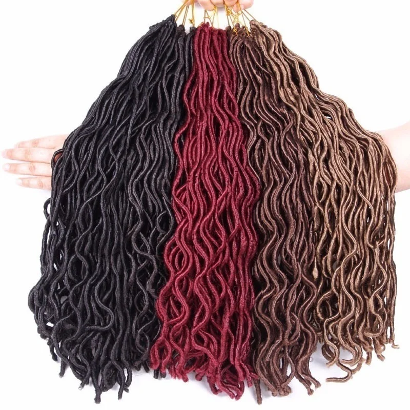 Длинные Кудрявые Волнистые вязаные волосы Louise Hair искусственные дреды