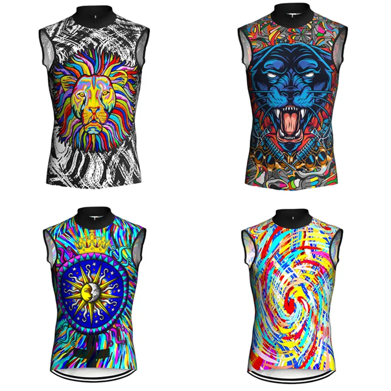 

Summer 2021 New design Vest Sleeveless Cycling Jersey Bicycle MTB Bike Short Shirt Road Mountain Outdoors Sport Tops