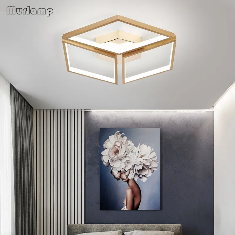 Потолочный светодиодный светильник в современном стиле золотая нестандартная