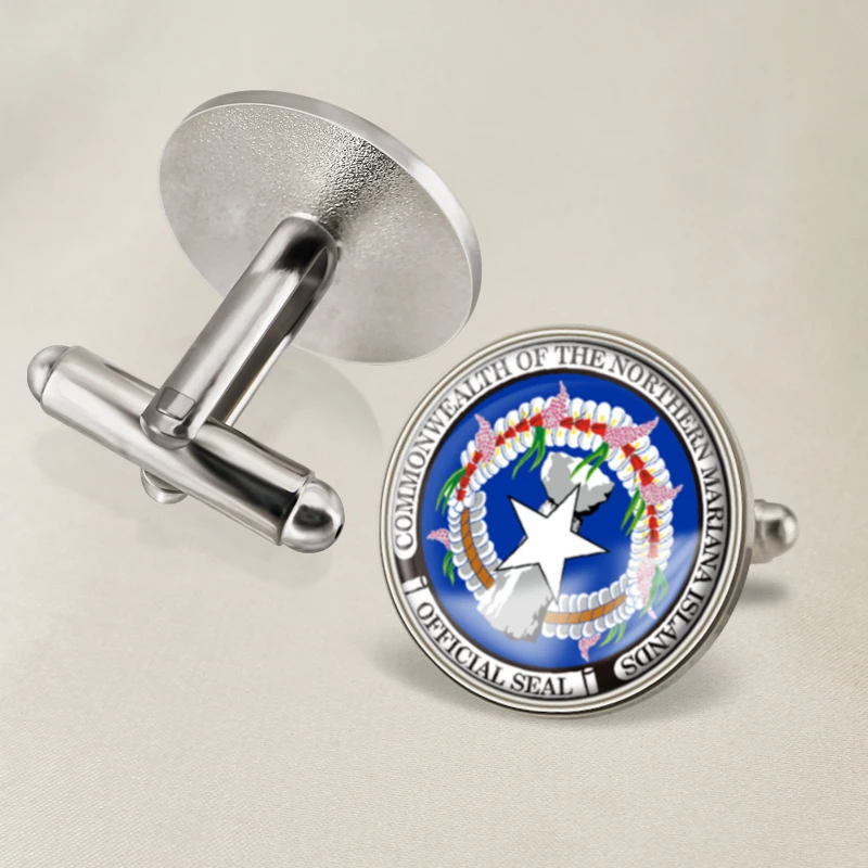Герб Северные Марианские острова национальный флаг эмблема запонки | Украшения и