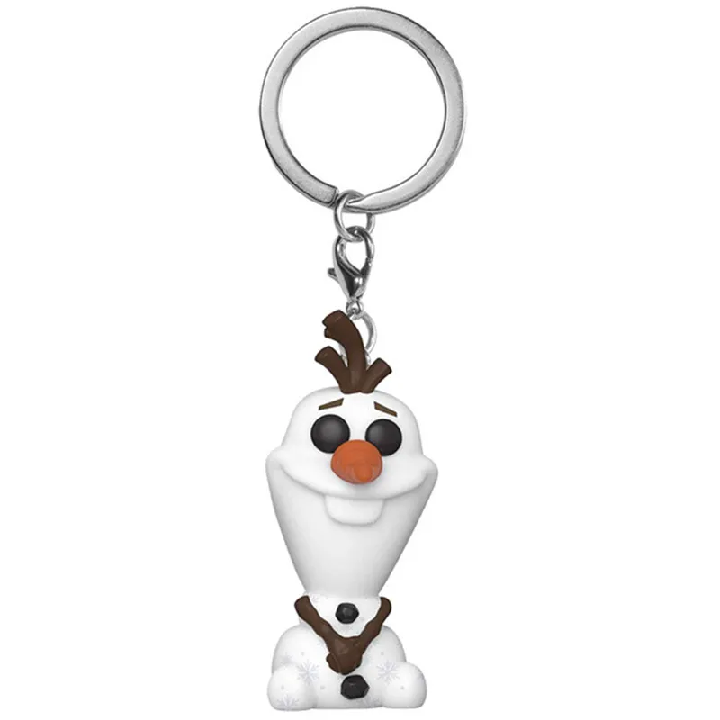 

Disney Frozen Elsa Anna Olaf Dolls Figures Display Pocket Toy Bag Keychain Collectible Key Ring Model Gifts Kid Boys Girls