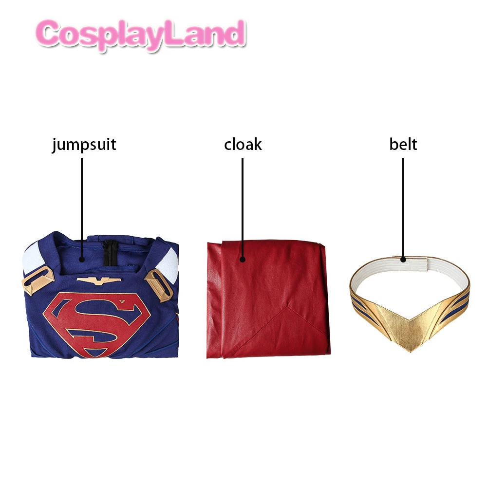 Супердевочка Косплей Костюм Необычные Хэллоуин вечерние костюмы Супергерл