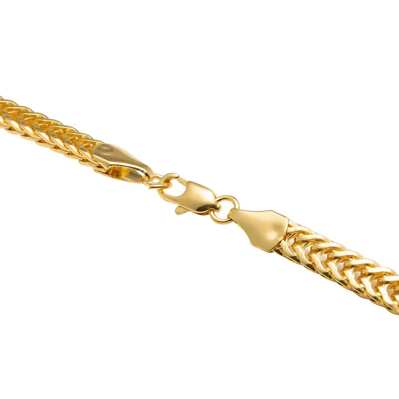 VONRU Snake Bone Thick Necklace For Men Gold Color Long Chain Necklaces Metal Hip Hop Cool Simple Jewelry Gifts | Украшения и