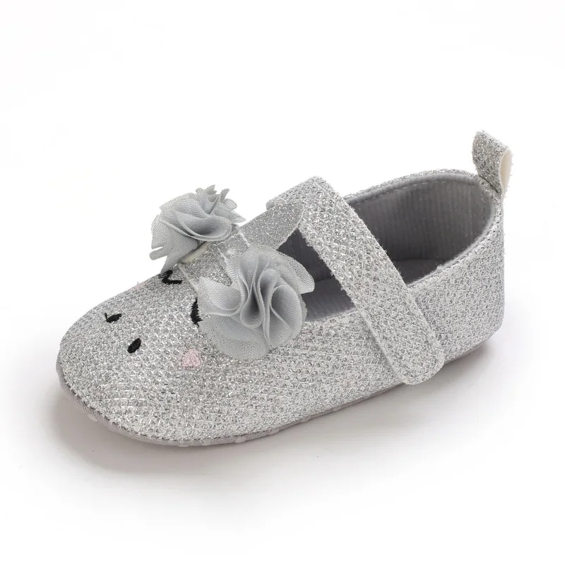 

0-18M Summer Spring Baby Girl Shoes Soft Bottom Toddler Girls Princess First Walkers Sequins Bow Kids Crib shoes Prewalkers