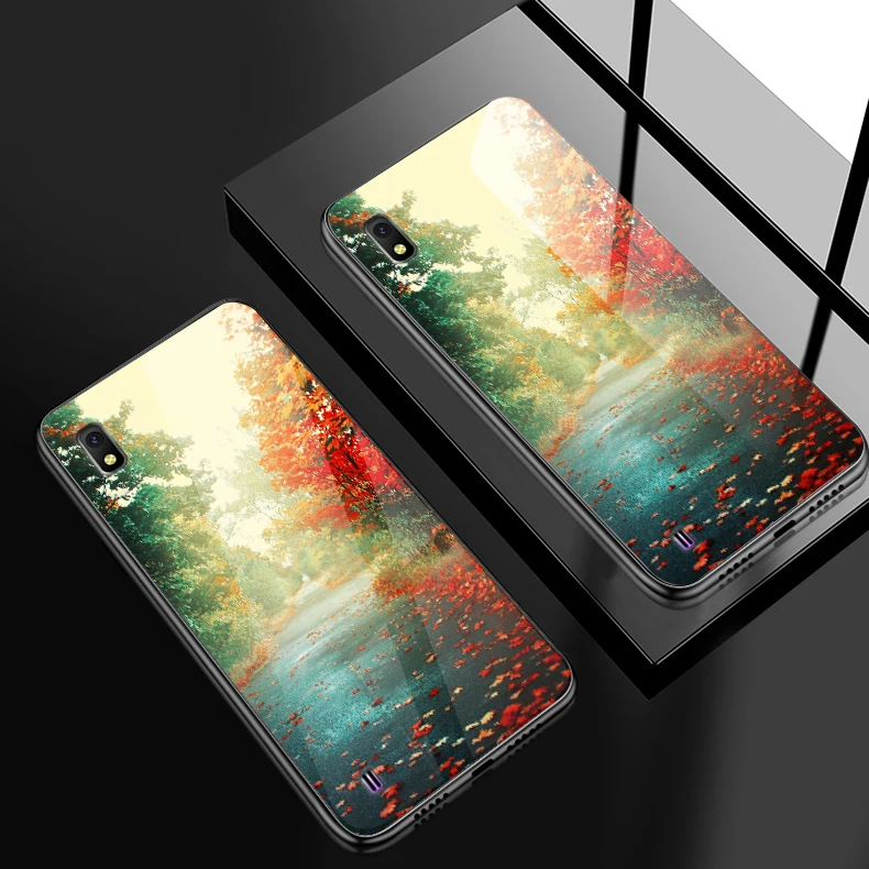 H111 Для samsung Galaxy J4Plus M10 M20 M30 Note9 закаленное Стекло чехол A10 A20 A30 A40 A50 A6S A70 A8S A80 A90 противоударный чехол-держатель - Цвет: H111