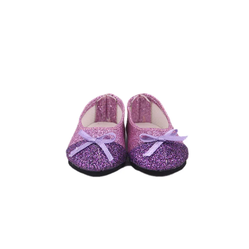 Яркая кожаная кукла обувь с бантом для американских 18 дюймовых кукол девочек и 43