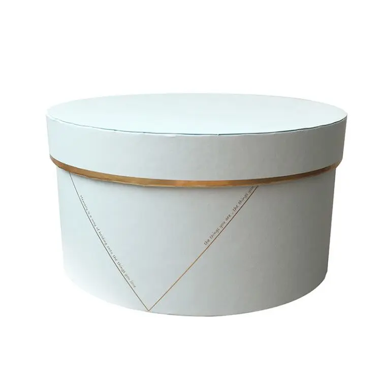 light blue Креативная позолоченная круглая подарочная коробка, подарок на день рождения, подарки, сумки, букет, украшение, упаковочные коробки для принадлежностей - Цвет: light blue