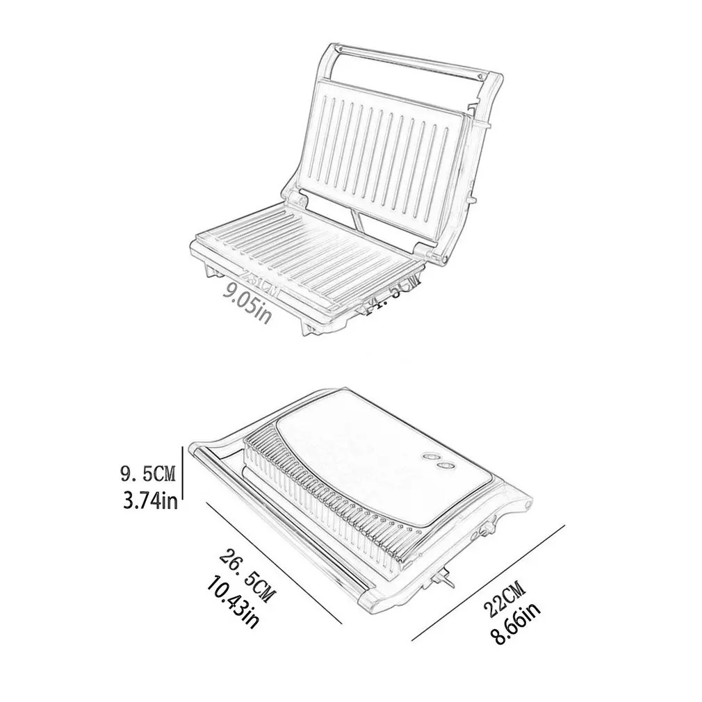 

Household Barbecue Machine Multifunctional Heating Electric Baking Pan Steak Machine Breakfast Bakeware Electric Grill