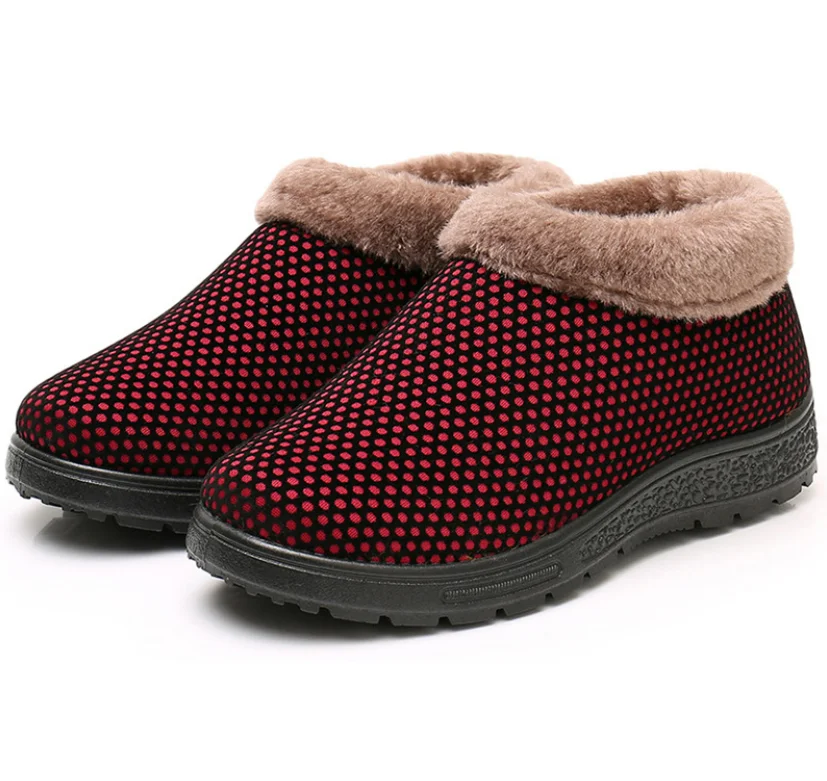 

Женские зимние Нескользящие сапоги на мягкой подошве, теплые хлопковые сапоги, утолщенные сапоги с хлопковой подкладкой для пожилых людей