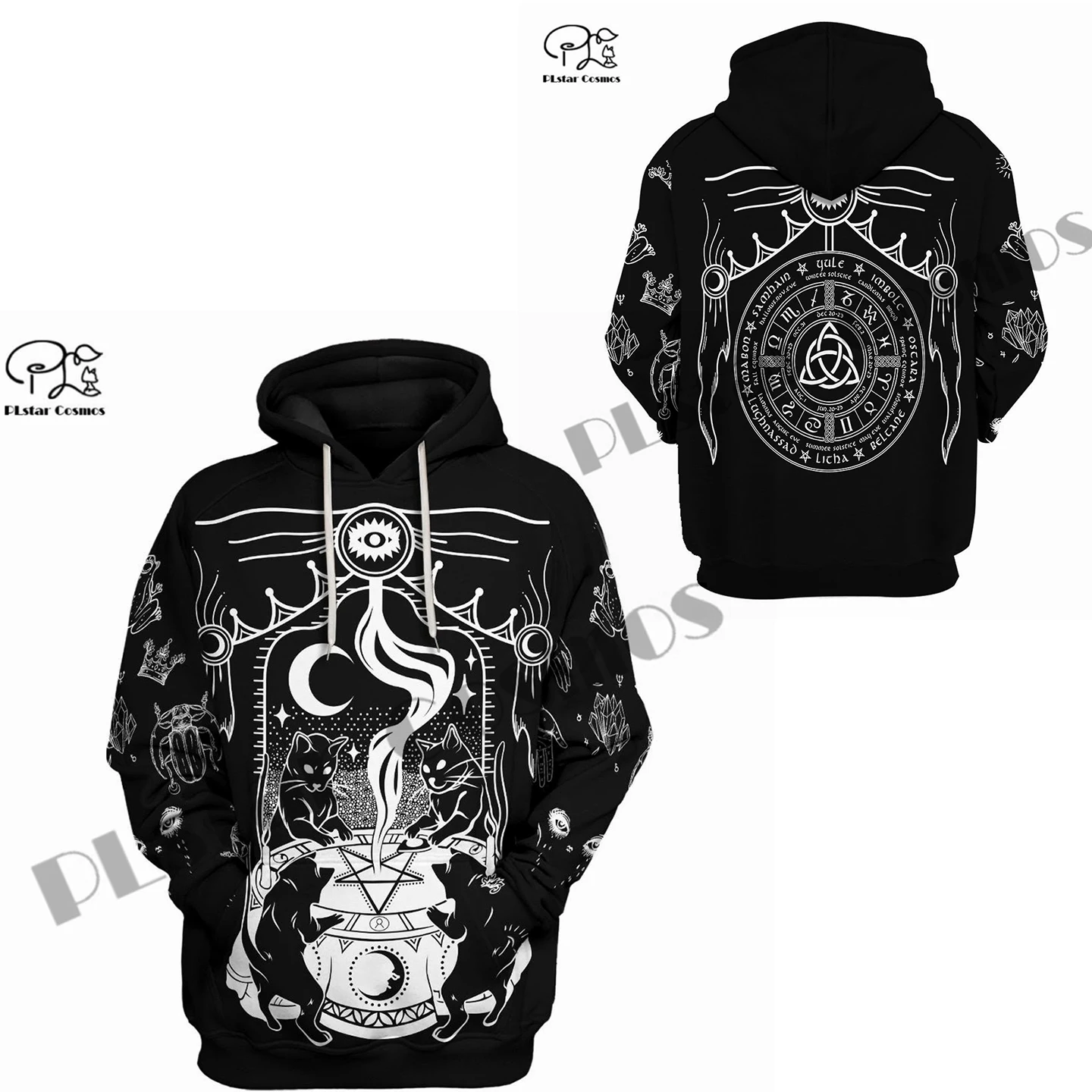 

PLstar Cosmos 3Dprint Newfashion Black Cat Art Harajuku Pullover Streetwear Funny Unique Unisex Casual Hoodies/Sweatshirt/Zip -3