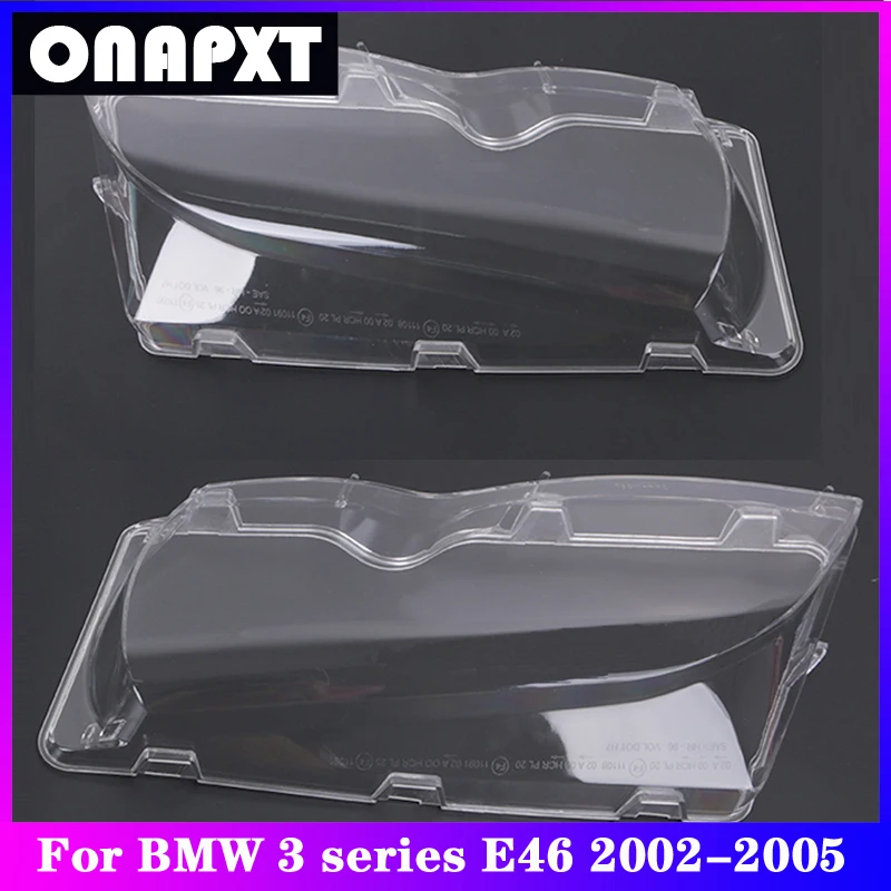 

Front Headlight Cover Replacement For BMW 3 series E46 Car Glass Head Light Lampshade Lamp Shell Case Transparent Lens 2002-2005