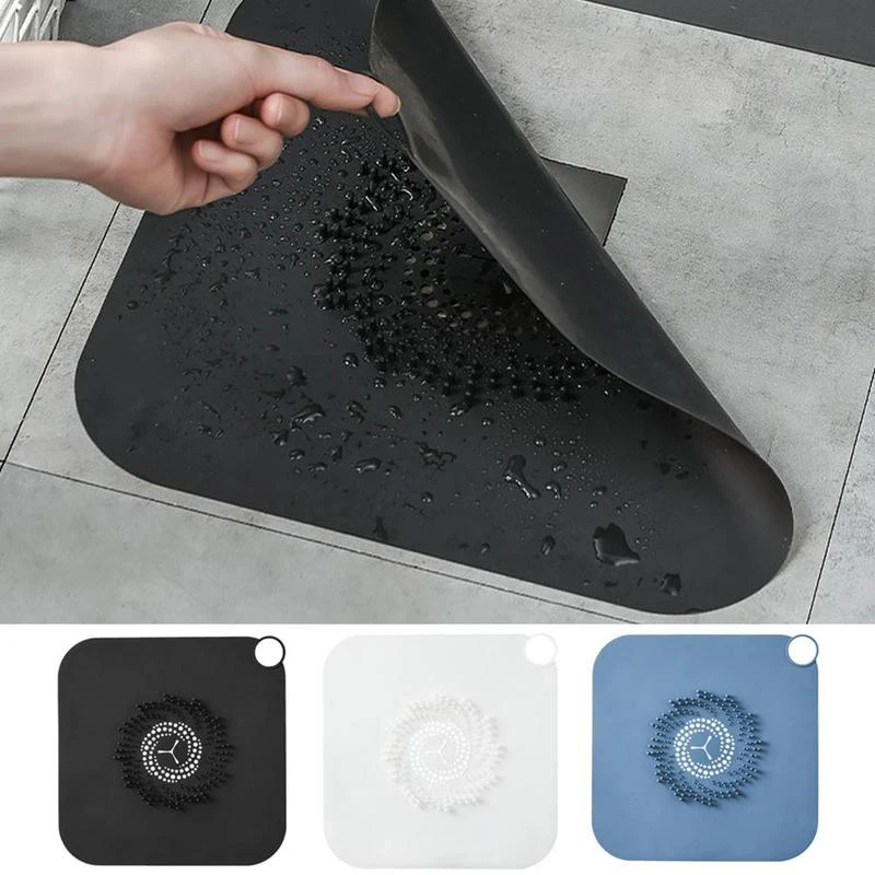 

NEW Bathroom Sink Floor Drain Cover Anti Clogging Kitchen Silicone Filter Screen Waterproof Durable Household Floor Drain Pad