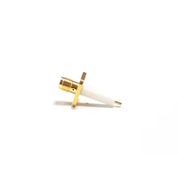 1pc sma connector sma female jack rf coax connector 4 hole flange solder post straight insulator 15mm goldplated new wholesale