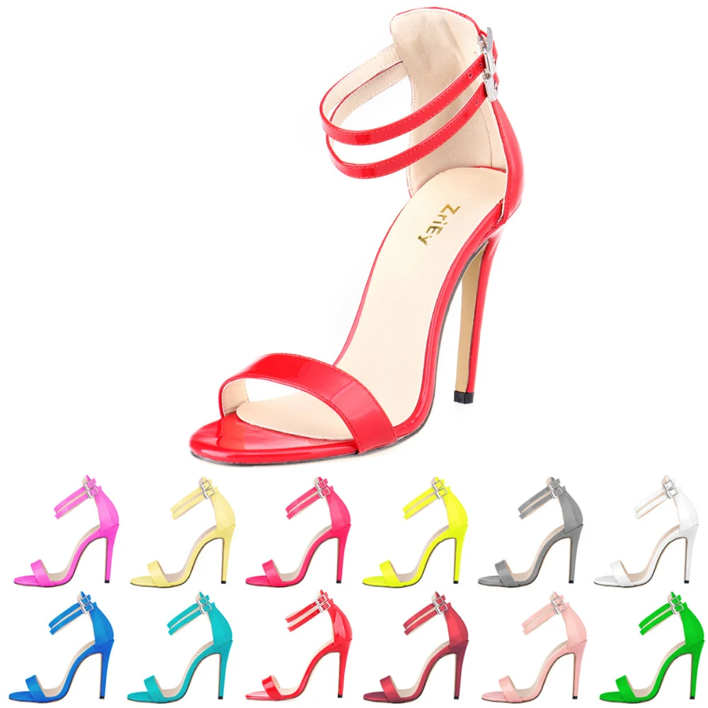 

Women Fashion High Heel Shoes Sexy Black Pumps Pointed Toe Ankle Strap Heels Ladies Nude Party Wedding 102-6PA