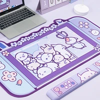 lieng geekshare kawaii rabbit trap gaming mouse pad 8044cm super cute thickened office computer mouse pad wrist rest girl