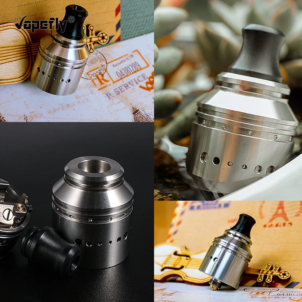 Оригинальный Vapefly Holic MTL RDA бак с одной катушкой 22 2 мм испаритель регулируемым