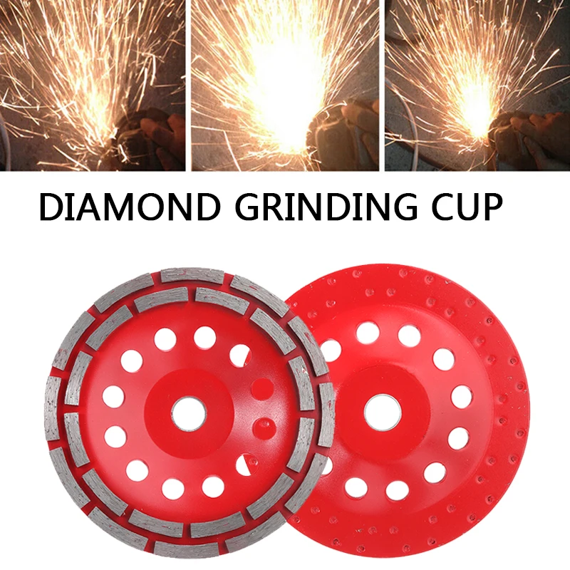 

125mm/180mm Concrete Grinder Ceramic Sanding Cutting Disc Diamond Bowl Grinding Disc Cup Grinding Wheel Machine Rotary Tool