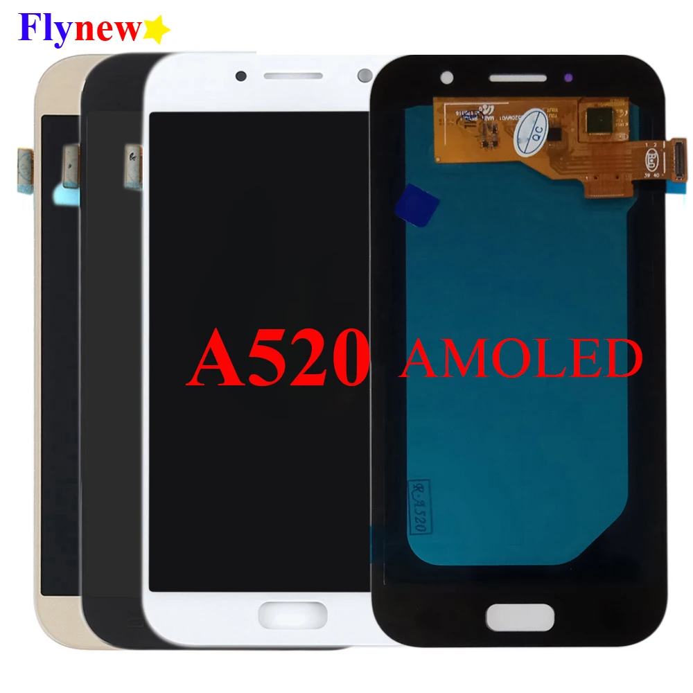 Super AMOLED 5 2 &quotдля SAMSUNG Galaxy A5 2017 A520 SM A520F LCD сенсорный экран дигитайзер сменный