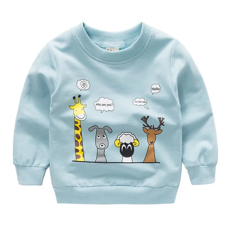 Новый принт пуловер футболка осенне зимняя одежда для детей ясельного возраста