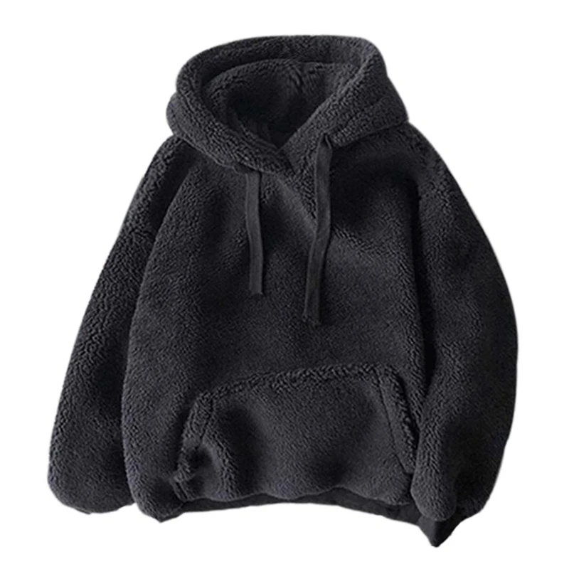 Женские толстовки с капюшоном Anbenser осенне-зимняя одежда плюшевые теплые