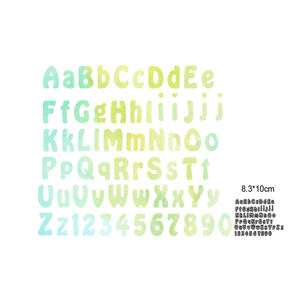

Alphabet Letter Set Metal Cutting Dies Stencils For DIY Scrapbooking Decorative Embossing dies Handcraft Dies Cutting Craft dies
